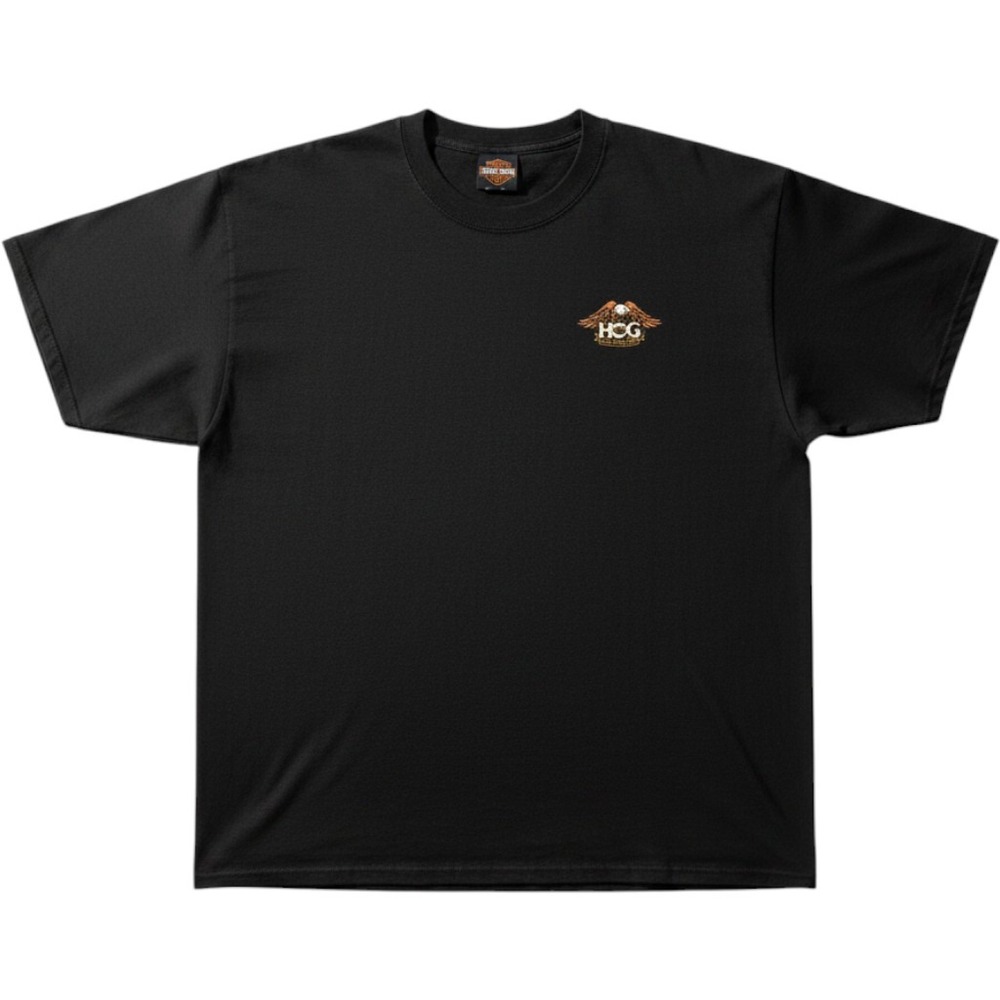 Harley Davidson HOG Official Riding Club T-Shirt Mens XL Black Heavy Cotton Tee